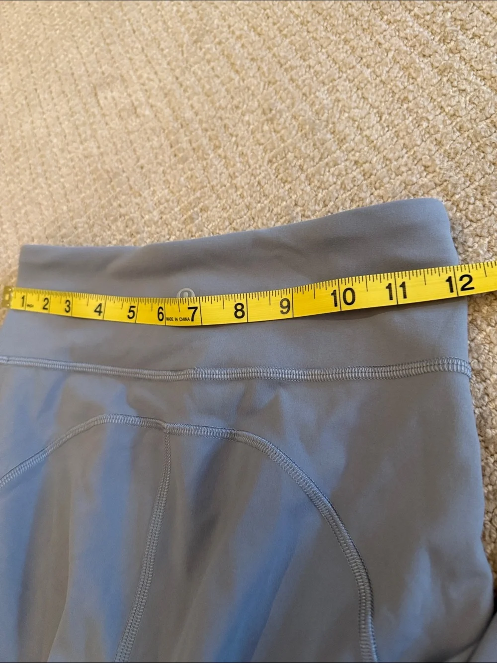 Lululemon Women’s Gray High Rise Leggings Size 4 Drawstring Athletic Yoga Pants